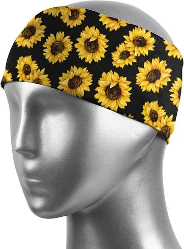 Unisex Mens Womens Headband Sports Sweatbands Hair Band for Running, Workout, Gym, Cycling, Tennis, Yoga in Saudi Arabia