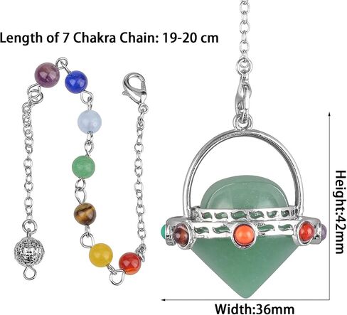 SUNYIK Amethyst Crystal Point Pendulum Faceted Healing 7 Chakra Crystal Pendant Pendulum for Dowsing Divination Mediation in Saudi Arabia