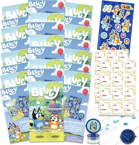 Disney Bluey Themed Prizes for Classroom - Bluey Activity Books for Kids Ages 3-5 Bundle Includes 24 Bluey Party Favors for Kids, Elementary, Kindergarten Class Teacher Rewards | Bluey Party Favors in Saudi Arabia