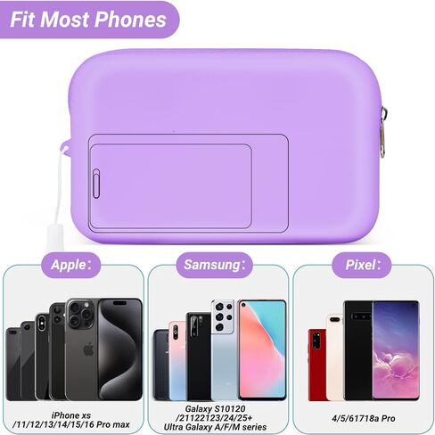 Phone Holder for Bogg Bag, Momlife Charms for Bogg bag,Soft Silicone Insert Accessories and Attachment Compatible with All Bogg Bags, Black in Saudi Arabia
