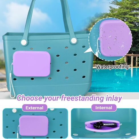 Phone Holder for Bogg Bag, Momlife Charms for Bogg bag,Soft Silicone Insert Accessories and Attachment Compatible with All Bogg Bags, Black in Saudi Arabia