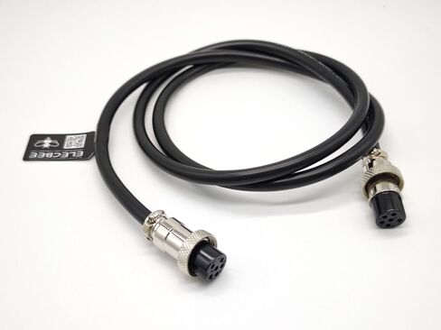 GX16 Double Female Electrical Plug Female to Female Circular Aviation Connector with Cable 1M (4 Pin) in Kuwait