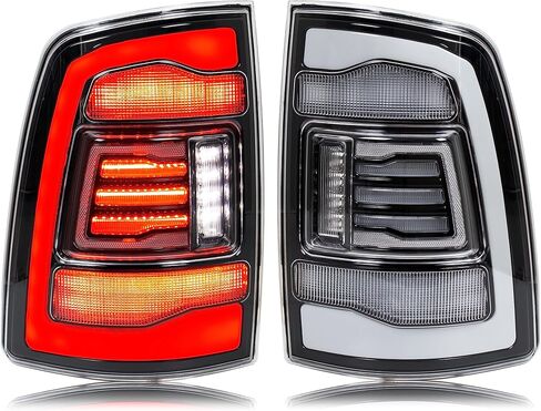 وقت الإبداع LED أضواء خلفية بيضاء واضحة لدودج رام 1500 2009-2018 و2010-2018 رام 2500/3500 تجميل الجيل الرابع المصابيح الخلفية بدء الرسوم المتحركة مجموعة المؤشرات التسلسلية على الطرق الوعرة in Kuwait
