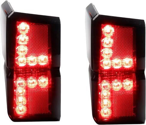 مصابيح خلفية للفرامل LED UTV المدخنة، المصابيح الخلفية تناسب Polaris Ranger XP 1000 Crew 2018-2023، تناسب الاستبدال 2413766 2413767-2 قطعة in Kuwait