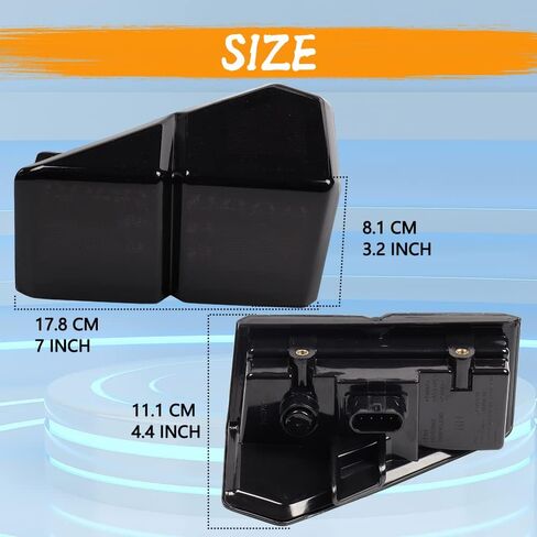 مصابيح خلفية للفرامل LED UTV المدخنة، المصابيح الخلفية تناسب Polaris Ranger XP 1000 Crew 2018-2023، تناسب الاستبدال 2413766 2413767-2 قطعة in Kuwait