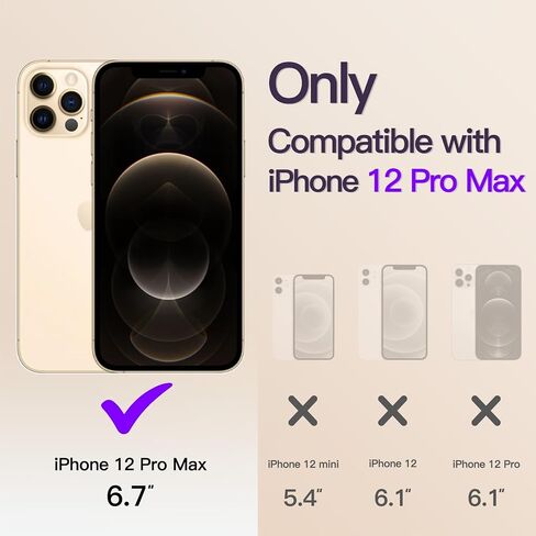 حافظة JETech مطلية بالكهرباء لهاتف iPhone 12 Pro Max مقاس 6.7 بوصة، حماية كاملة لعدسة الكاميرا، متوافقة مع الشحن اللاسلكي MagSafe، غطاء هاتف ناعم مقاوم للصدمات من مادة TPU (ذهبي) in Saudi Arabia
