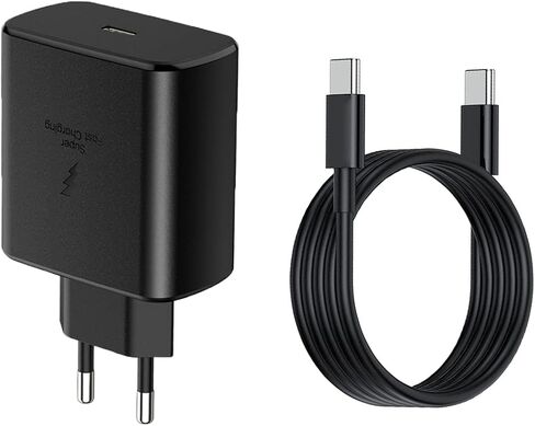 45W Europe Super Fast Charger European Travel Plug Adapter for Samsung Galaxy S24 S23 S22 Ultra Plus iPhone MacBook Air EU International Power Adaptor USB C Wall Charger PD PPS Italy France Spain Euro in Saudi Arabia