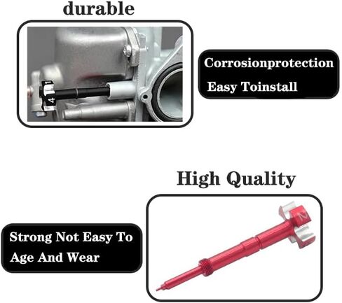 Air Fuel Mixture Screw CNC Adjust Carb FCR Air Screw Compatible with KEIHIN Carburetor Four-Strokes FCR Carbs Motorcross Motorcycle (Red) in Saudi Arabia