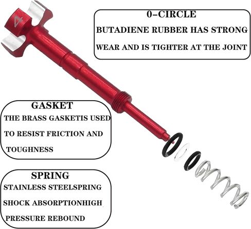 Air Fuel Mixture Screw CNC Adjust Carb FCR Air Screw Compatible with KEIHIN Carburetor Four-Strokes FCR Carbs Motorcross Motorcycle (Red) in Saudi Arabia