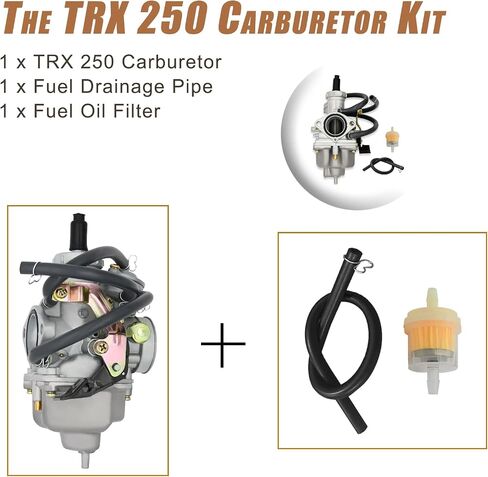 KELEN TRX 250 Carburetor Carb متوافق مع Honda TRX 250 TRX250 Recon TRX250TM TRX250TE ATV Carb Carburator، TRX 250 TRX250TM Carburetor Kit in Saudi Arabia
