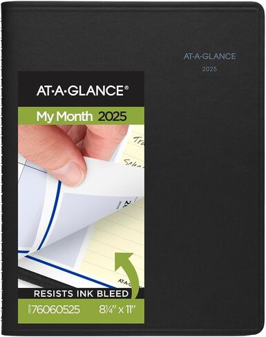 AT-A-GLANCE 2025 Desk Calendar, Monthly Desk Pad, 18" x 11", Compact, QuickNotes (SK7100025) in Saudi Arabia