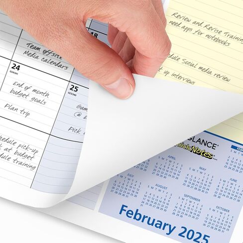 AT-A-GLANCE 2025 Desk Calendar, Monthly Desk Pad, 18" x 11", Compact, QuickNotes (SK7100025) in Saudi Arabia