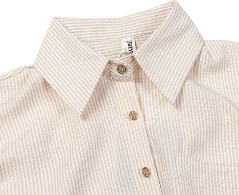 Women's Summer Casual Short Sleeve Waist Button Ruffled Skirt Dress in Kuwait