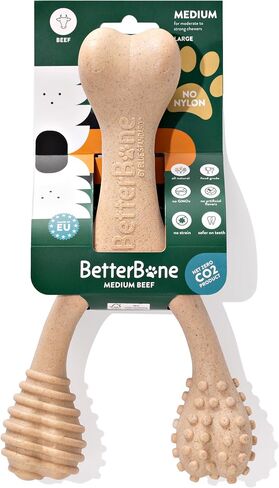 All-Natural, Nylon-Free Dog Chew Toys - Medium Density - Ideal for Moderate to Strong Chewers - Non-Toxic, Promotes Dental Health, Splinter-Resistant, Sustainably Made in Saudi Arabia