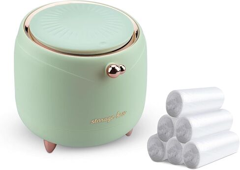 Mini Desk Trash Can with Lid with Trash Bag 90pcs 2.5 L/0.7 Gallon Pink Plastic Countertop Garbage Bin with Removable Inner Tiny Waste Basket for Office Dresser Bedroom in Kuwait