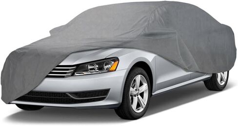 Coverking UVCCAR3I98 Universal Fit Car Cover for Sedan Length 14.3 ft. to 16.8 ft. - Triguard Light Weather Outdoor (Gray) in Saudi Arabia