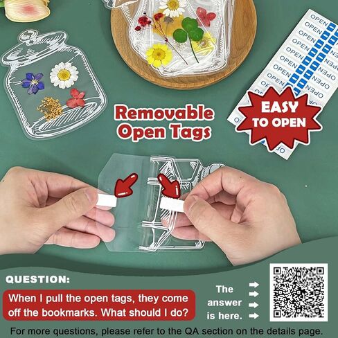 مجموعة الإشارات المرجعية للزهور المجففة، ملصقات عشبية العالم في زجاجة، إشارة مرجعية شفافة DIY لصناعة الزهور المضغوطة، مجموعة صنع الإشارات المرجعية الشفافة من ميسون 20 قطعة in Kuwait