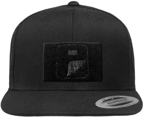 Pull Patch Flat Bill Premium Snapback Hat | Black Baseball Tactical Cap | 2x3 in Loop Surface to Attach Morale Patches in Saudi Arabia