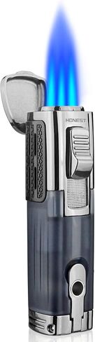 Cigar Torch Lighter Butane Refillable Triple Jet Flame Cigar Lighters with Punch(Without Gas) in Saudi Arabia