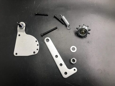 48cc/50cc/66cc/80cc نموذج جديد مجموعة شداد سلسلة الربيع ومجموعة بديلة من شداد سلسلة البكرة الخامل - مجموعة عجلات من النايلون - دراجة بمحرك تعمل بالغاز in Kuwait