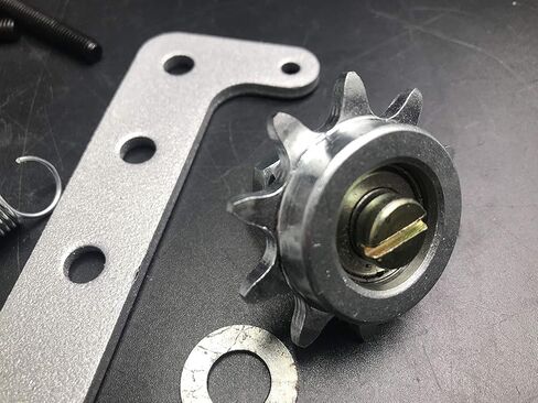 48cc/50cc/66cc/80cc نموذج جديد مجموعة شداد سلسلة الربيع ومجموعة بديلة من شداد سلسلة البكرة الخامل - مجموعة عجلات من النايلون - دراجة بمحرك تعمل بالغاز in Kuwait