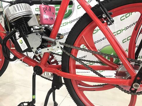 48cc/50cc/66cc/80cc نموذج جديد مجموعة شداد سلسلة الربيع ومجموعة بديلة من شداد سلسلة البكرة الخامل - مجموعة عجلات من النايلون - دراجة بمحرك تعمل بالغاز in Kuwait