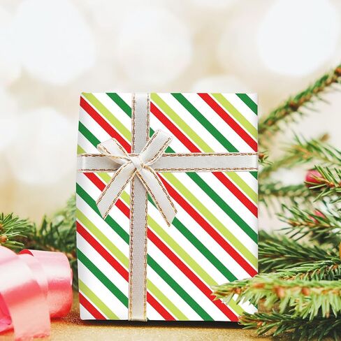 Whaline 12Pcs Christmas Cotton Fabric Bundles Red Green Stripe Dot Printed Fat Quarters Xmas Sewing Fabrics for DIY Handmade Crafting, 18 x 22 Inch in Saudi Arabia