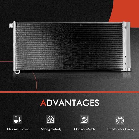 مكيف هواء ممتاز A/C مكثف متوافق مع بورش باناميرا 2010-2016 3.0L 3.6L 4.8L، استبدال # 30069، 97057311100 in Saudi Arabia