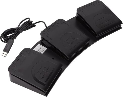 دواسة قدم USB، دواسة تبديل ثلاثية للقدم USB للكمبيوتر الشخصي، 3 برامج رئيسية ثلاثية، وظيفة MIDI، لوحة مفاتيح كمبيوتر قابلة للبرمجة، التوصيل والتشغيل in Kuwait