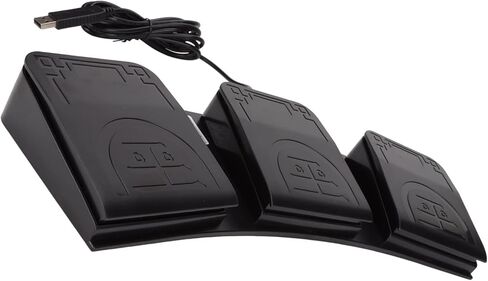 دواسة قدم USB، دواسة تبديل ثلاثية للقدم USB للكمبيوتر الشخصي، 3 برامج رئيسية ثلاثية، وظيفة MIDI، لوحة مفاتيح كمبيوتر قابلة للبرمجة، التوصيل والتشغيل in Kuwait