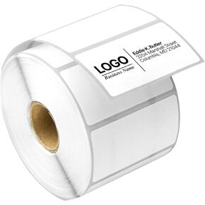 2.25" x 1.25" Direct Thermal Label - Compatible with Rollo Label Printer & Zebra Desktop Printers – 1" Core, UPC Barcode Shipping Address SKU Label, Adhesive & Perforated - 4 Rolls, 1000/Roll