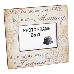 Someone We Love Becomes a Memory Bereavement 4 x 6 Picture Frame Plaque by Adams Manufacturing
