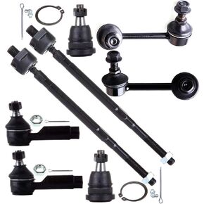 SCITOO 8pcs Front Inner Outer Tie Rod End Lower Ball Joint Sway Bar Link Fit 2000-2003 For Nissan Maxima 2000-2001 For Infiniti I30 2002-2004 For Infiniti I35 Suspension Kit