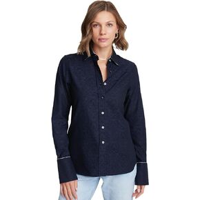 Robert Graham Womens Priscilla Long Sleeve Woven Button Down Shirt