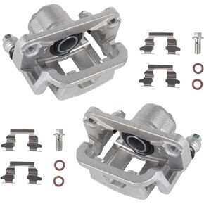 KUSATEC 19B3437 19B3436 Disc Brake Caliper with Bracket fit for Nissan Rogue 2008-2013/ Rogue Select 2014-2015; Both Left and Right side
