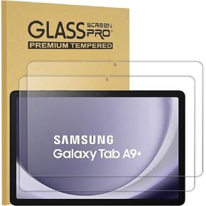 KEANBOLL 2 Pack Designed for Samsung Galaxy Tab A9 Plus & Galaxy Tab A9+ 5G 11 inch Tablet Screen Protector, (Tempered Glass) Scratch Resistant and Anti Fingerprint Shield,9H, Case Friendly