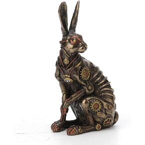 Veronese Design Steampunk Style Jack Rabbit Bronze Finished Statue