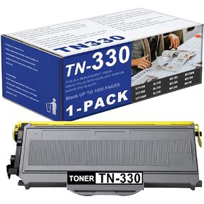 خرطوشة حبر بديلة TN330 لخرطوشة الحبر Brother TN-330 مع طابعة DCP-7040 DCP-7030 MFC-7840W HL-2140 MFC-7340 MFC-7440N HL-2170W HL-2150N (1 أسود)