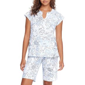 Karen Neuburger Women's Sleeve Bermuda Short Pajama Set Pj