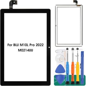 for BLU M10L Pro 2022 Screen Replacement M0214UU 10.1" for BLU M10L Pro Digitizer Repair for BLU M10L Pro Tablet Screen Replacement Black (No LCD Display)