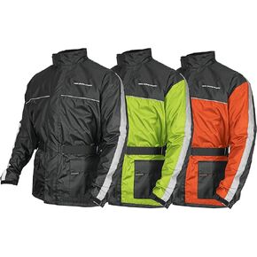 Nelson Rigg Solo Storm Rain Jacket, Waterproof, Breathable, and Packable, Black, Small