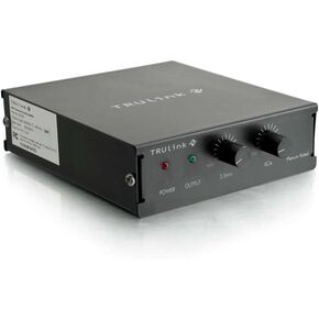 C2G Legrand Audio Amplifier, Black Audio Component Amplifier with External Volume Control, TAA Compliant Amp, Compact Amplifier, 4.65 x 5 x 1.34 Inches, 1 Count, C2G 40914