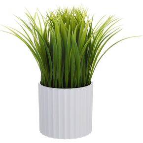 Small Fake Plant Potted - Faux Plant Indoor Plant Artificial Potted Plant Decor for Home and Office (Eucalyptus Green)