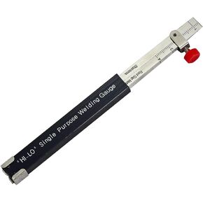 RIVERWELD Hi-lo Welding Gauge Gage Internal Single Purpose Root Gap Checks Root Weld Space and Internal Misalignment Weld Gap Size Weld Height Thickness Marks Metric