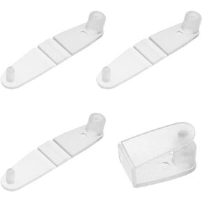 Plastic Badge Strap Clip ZZLZX 25PCS Clear PVC ID Holder to Keychain Connector for Card Holder, Lanyards, Key Rings, ID Badge Holder Strap,