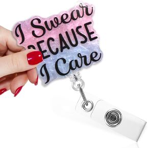 TOUNER in My Sonographer Era Funny Badge Reel with Black Glitter, Retractable ID Clip Holder for Ultrasound Technologist, Sonography Tech Gifts for Maternity Doctor Nurse, Grad Gifts for RDMS Student