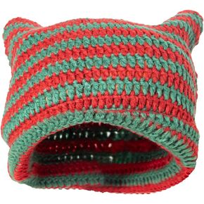 Cat Beanie Y2K Accessories Crochet Hats for Women Winter Hat Vintage Beanies Grunge Accessories Emo Accessories