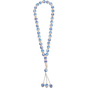 FOMIYES Resin Rosary Tasbih Muslim Bracelets 33 Prayer Beads Necklace Islamic Prayer Bead Meditation Rosary Jewelry Worship Arabic Accessories
