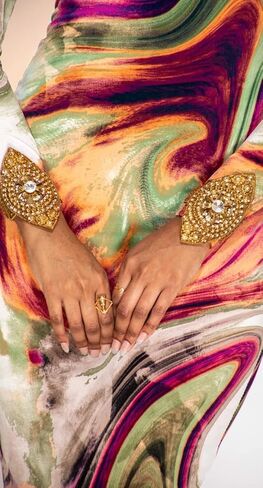 African Queen Nefertiti Gold Silver Egyptian Ring Adjustable Ethnic in Saudi Arabia