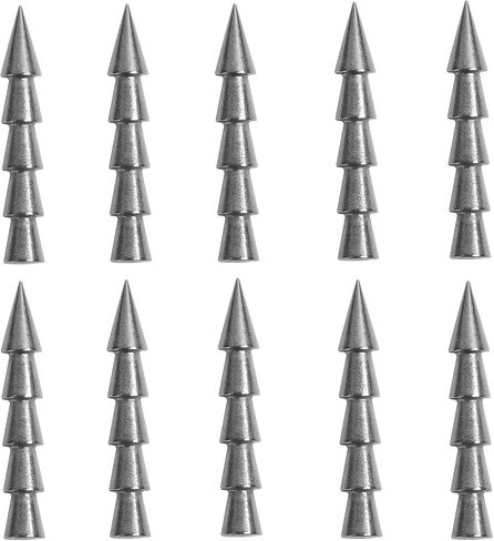 Goture 10Pcs Tungsten Nail Weights 25Pcs Nail Weight Kit with Box, Neko Rig Wacky Rig Fishing Weights for Soft Plastic Lures, Nail Sinker Weights for Bass Fishing Weights & Sinkers in Saudi Arabia